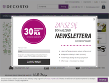 Tablet Screenshot of decorto.pl